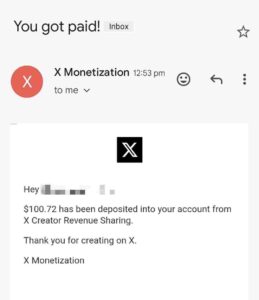 Twitter Payment Proof